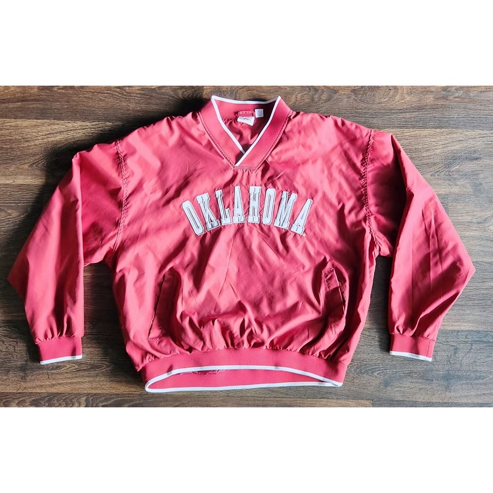 Vintage Red Oak Sports Wear Oklahoma Red Sweatshirt Men Size XL